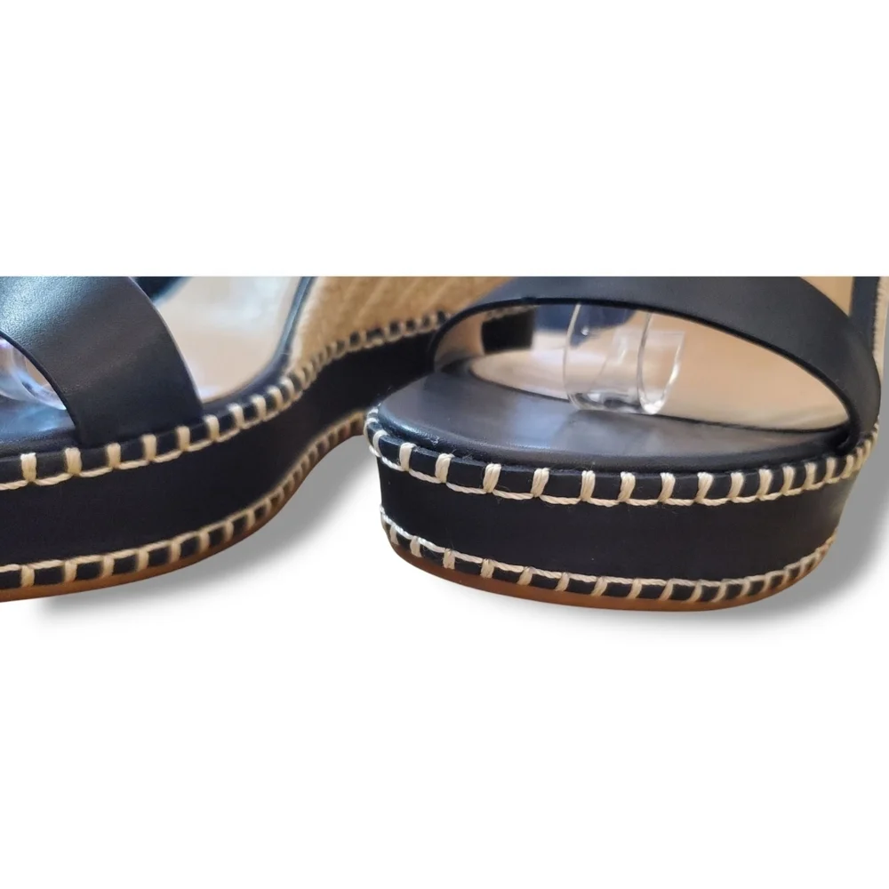 LAUREN Ralph LAUREN Hilarie Burnished Leather Espadrille - Picture 11 of 12